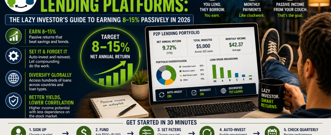 Peer-to-Peer Lending Platforms: The Lazy Investor’s Guide to Earning 8–15% Passively in 2026